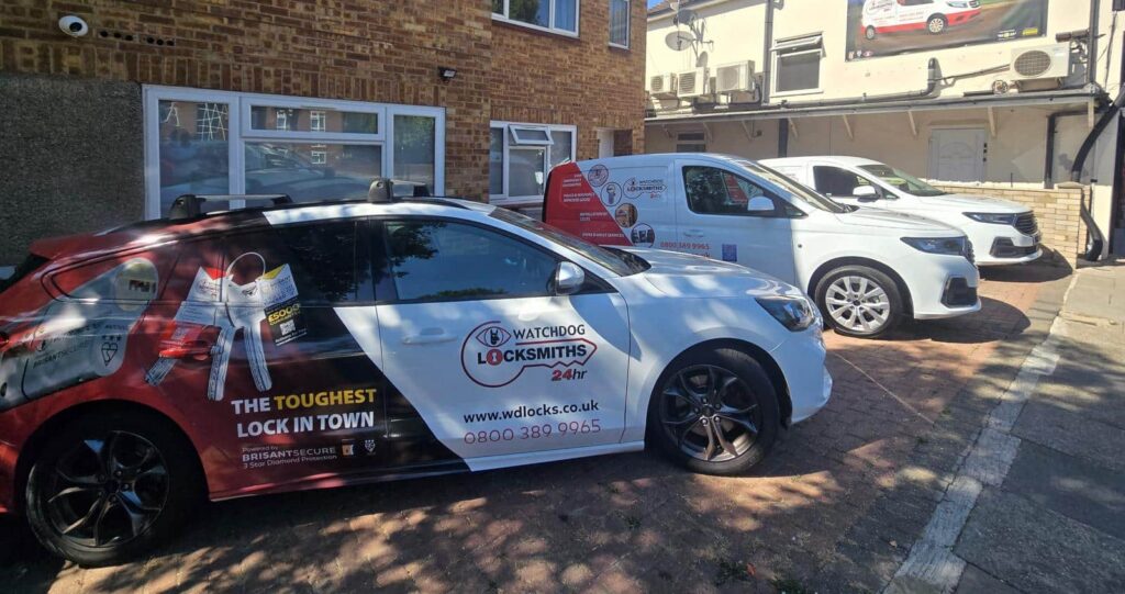 fleet of watchdog locksmith cars